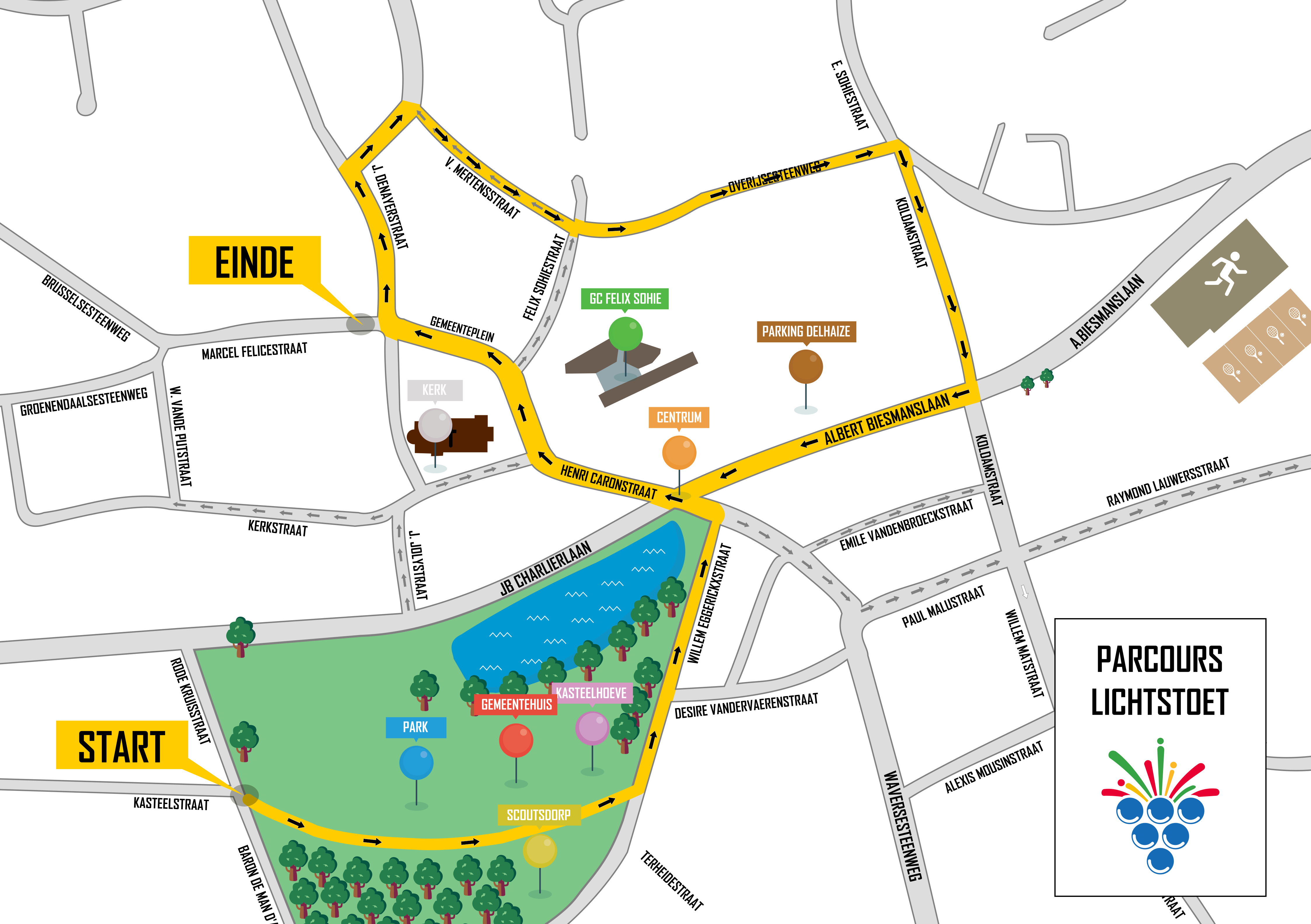 Parcours Lichtstoet 2026