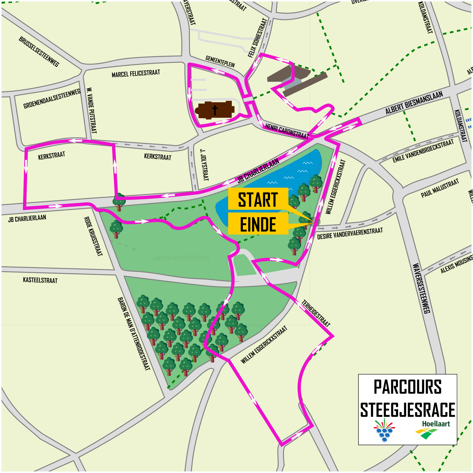 Parcours steegjesrace 2026