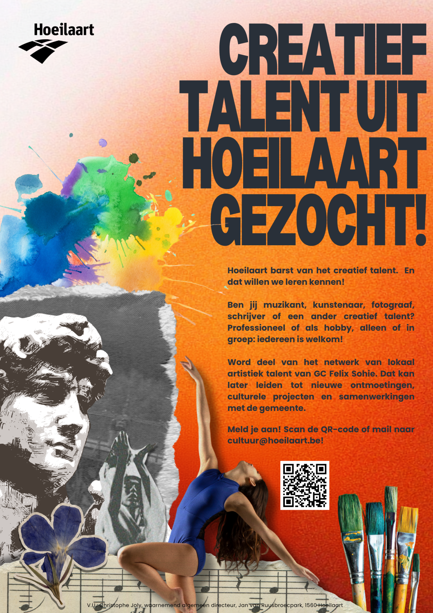 Creatief talent gezocht affiche