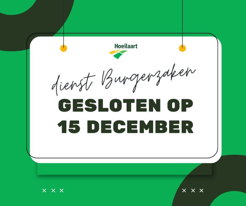 burgerzaken gesloten