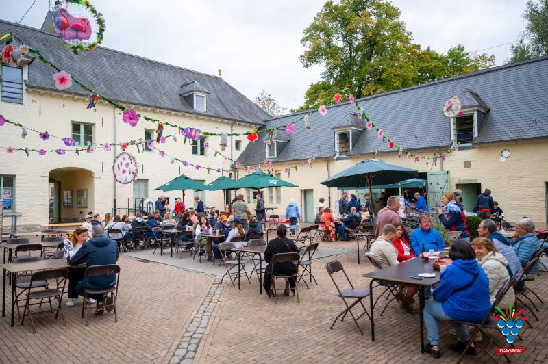 Kasteelhoeve met een bar